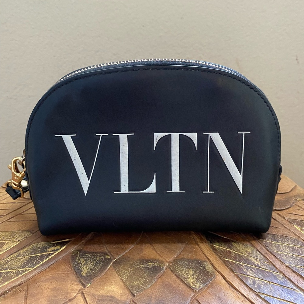 Valentino Leather Cosmetic Bag